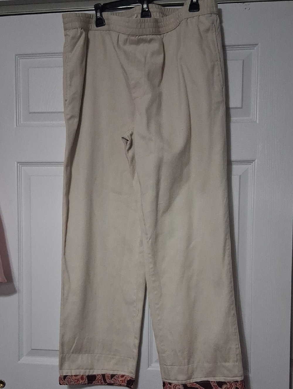 Goodfellow & Co Cream Chinos W/ Fringe Trim.- Straight Leg Casual Pants. Sz X